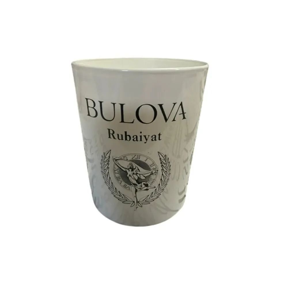Bulova Rubaiyat Candle White Round Wax Goddess of Time 6.7 oz. Votive